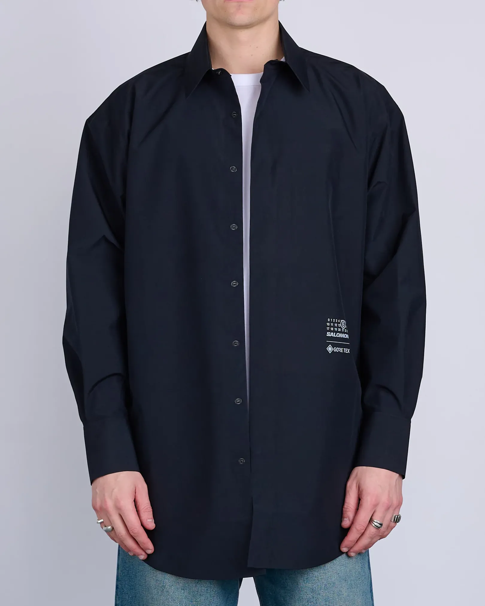 Outlet MM6 Maison Margiela Maison Margiela MM6 Salomon Gore-Tex Shirt Deep Black