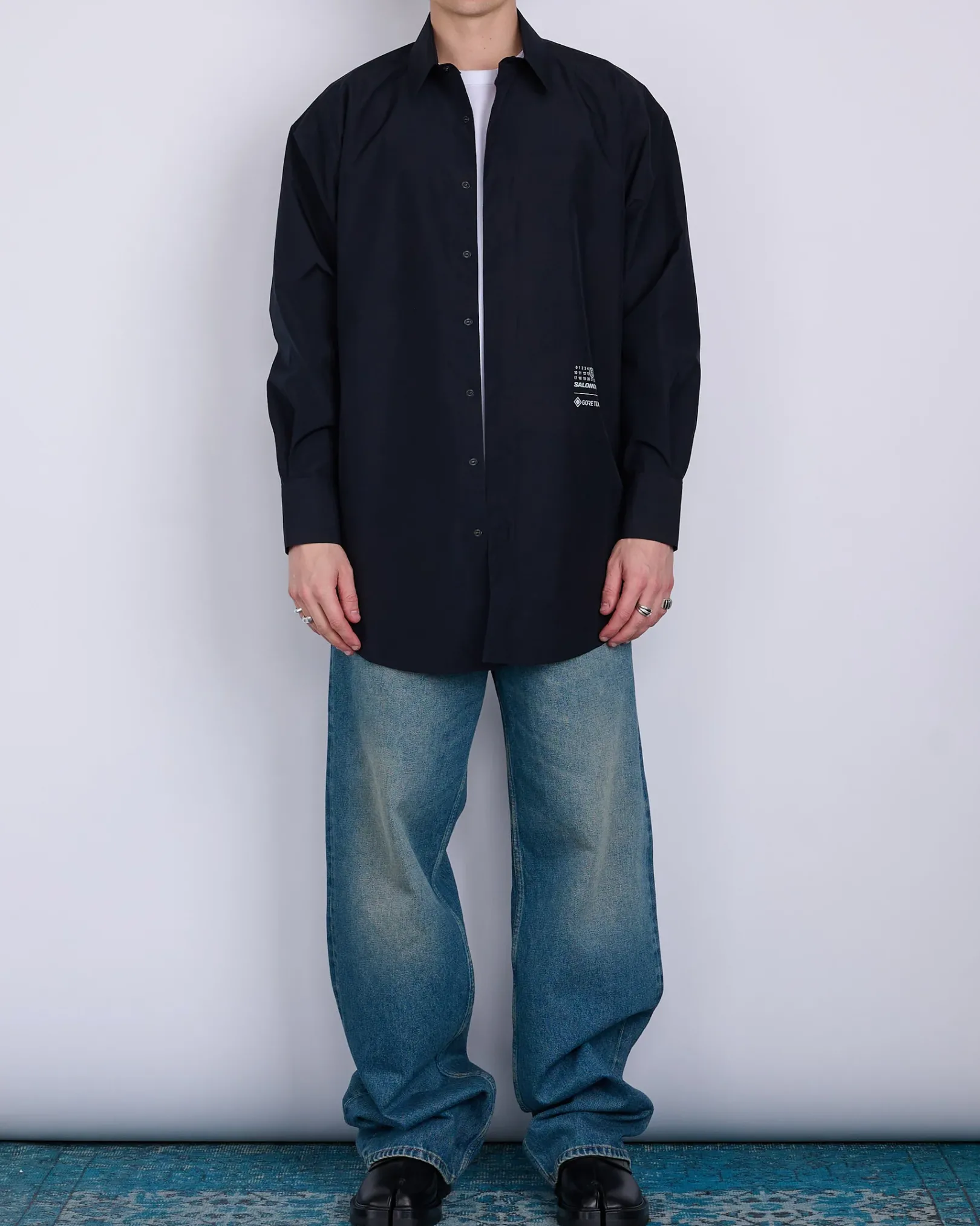 Outlet MM6 Maison Margiela Maison Margiela MM6 Salomon Gore-Tex Shirt Deep Black