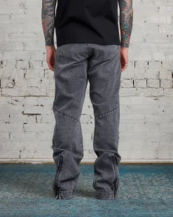 Discount MM6 Maison Margiela Maison Margiela MM6 Side Zip Denim Jean Black