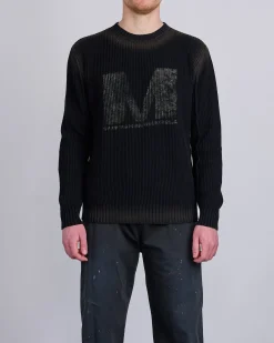 Clearance MM6 Maison Margiela Maison Margiela MM6 Sunbleached Big M Sweater Black Black