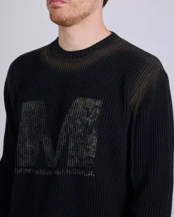 Clearance MM6 Maison Margiela Maison Margiela MM6 Sunbleached Big M Sweater Black Black