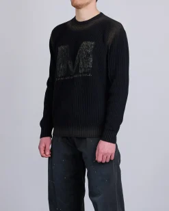 Clearance MM6 Maison Margiela Maison Margiela MM6 Sunbleached Big M Sweater Black Black