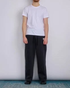 Clearance MM6 Maison Margiela Maison Margiela MM6 Tape Logo Relaxed Sweatpant Black