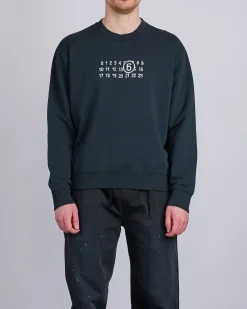 Sale MM6 Maison Margiela Maison Margiela MM6 Unbrushed Numbers Show Crewneck Black