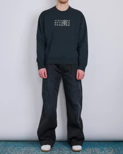 Sale MM6 Maison Margiela Maison Margiela MM6 Unbrushed Numbers Show Crewneck Black
