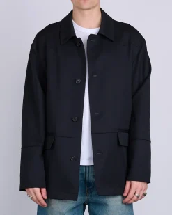 Online MM6 Maison Margiela Maison Margiela MM6 Wool Gabardine Western Jacket Black