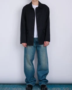 Online MM6 Maison Margiela Maison Margiela MM6 Wool Gabardine Western Jacket Black