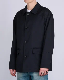 Online MM6 Maison Margiela Maison Margiela MM6 Wool Gabardine Western Jacket Black