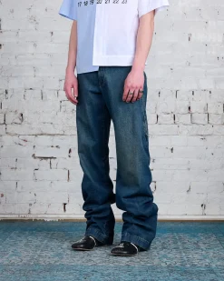 Discount MM6 Maison Margiela Maison Margiela MM6 Zipper Jean Blue
