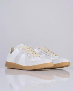 Best Maison Margiela Replica Leather Sneaker Off White