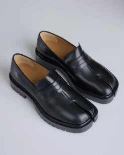 Best Maison Margiela Tabi County Loafer Box Calf Black