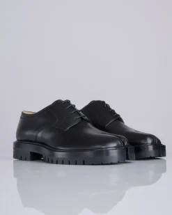 Online Maison Margiela Tabi County Lace-up Box Calf Black