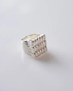 Online Maple Big Cookie Signet Ring 925 Silver