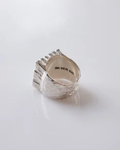 Online Maple Big Cookie Signet Ring 925 Silver