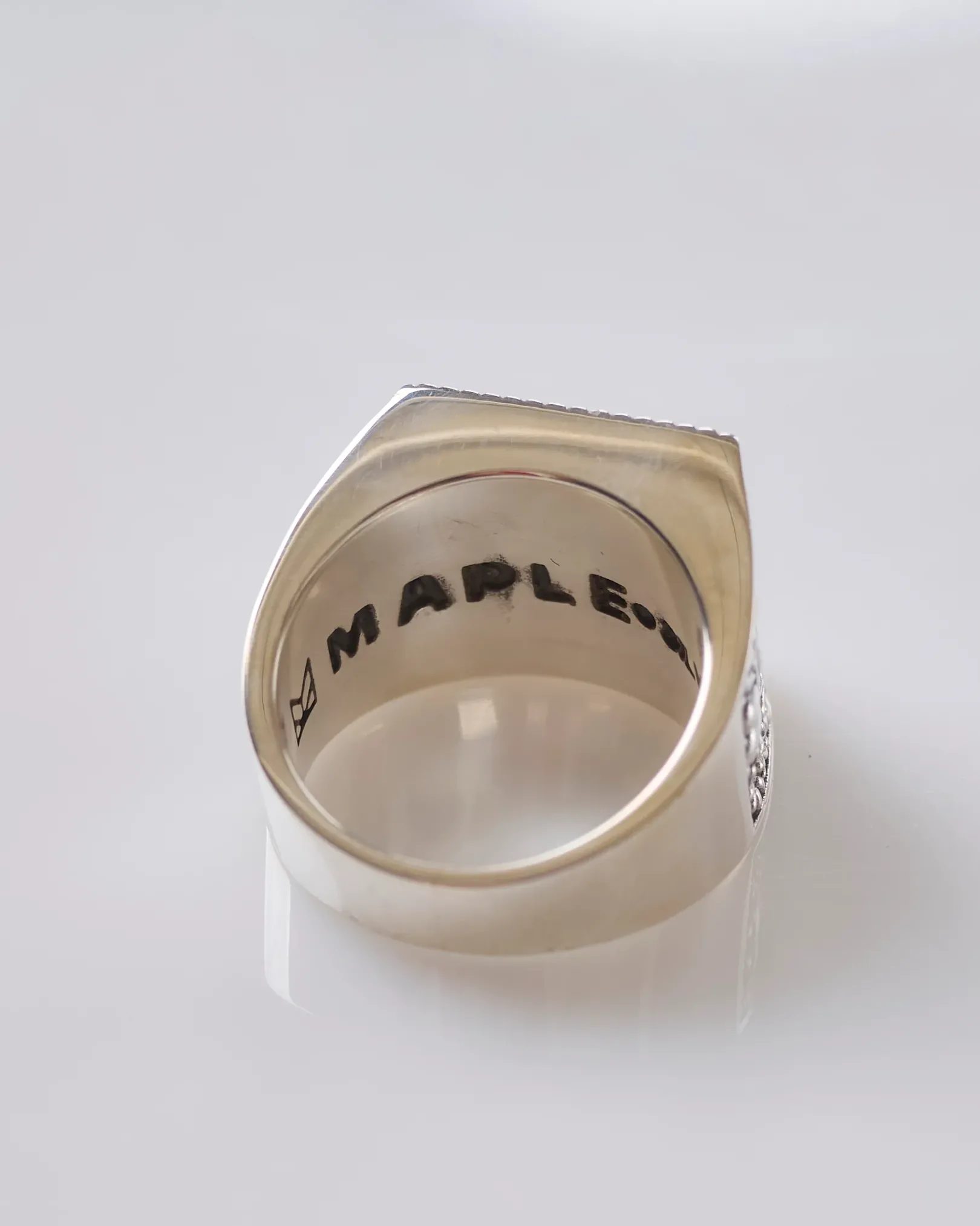 Fashion Maple Buick Ring Silver 925 Tiger Eye