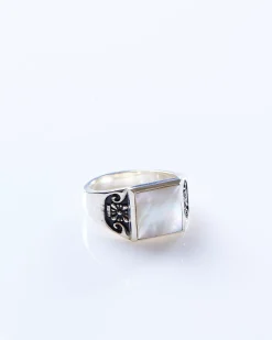 Sale MAPLE Collegiate Ring Silver 925 / Mother of Pearl