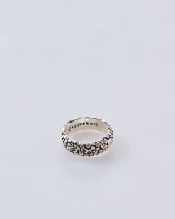 Fashion MAPLE Floral Band Ring Silver 925