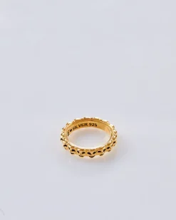 Clearance MAPLE Laugh Now Cry Later Ring 14K Gold Plated