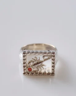 Outlet Maple Scorpio Signet Ring Silver 925 Zircon