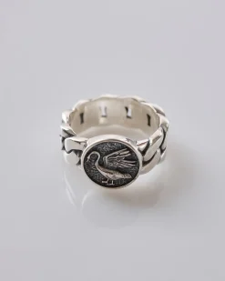 Discount Maple Swan Signet Ring Silver 925