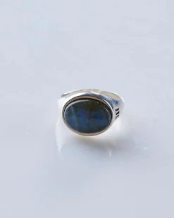 Clearance MAPLE Tubby Ring Silver 925 / Labradorite