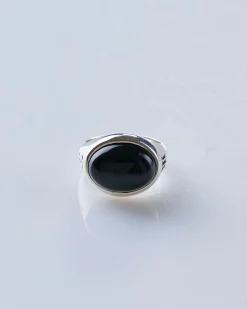 New MAPLE Tubby Ring Silver 925 / Onyx