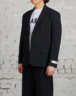 Clearance Marni Light Wool Blend Blazer Black