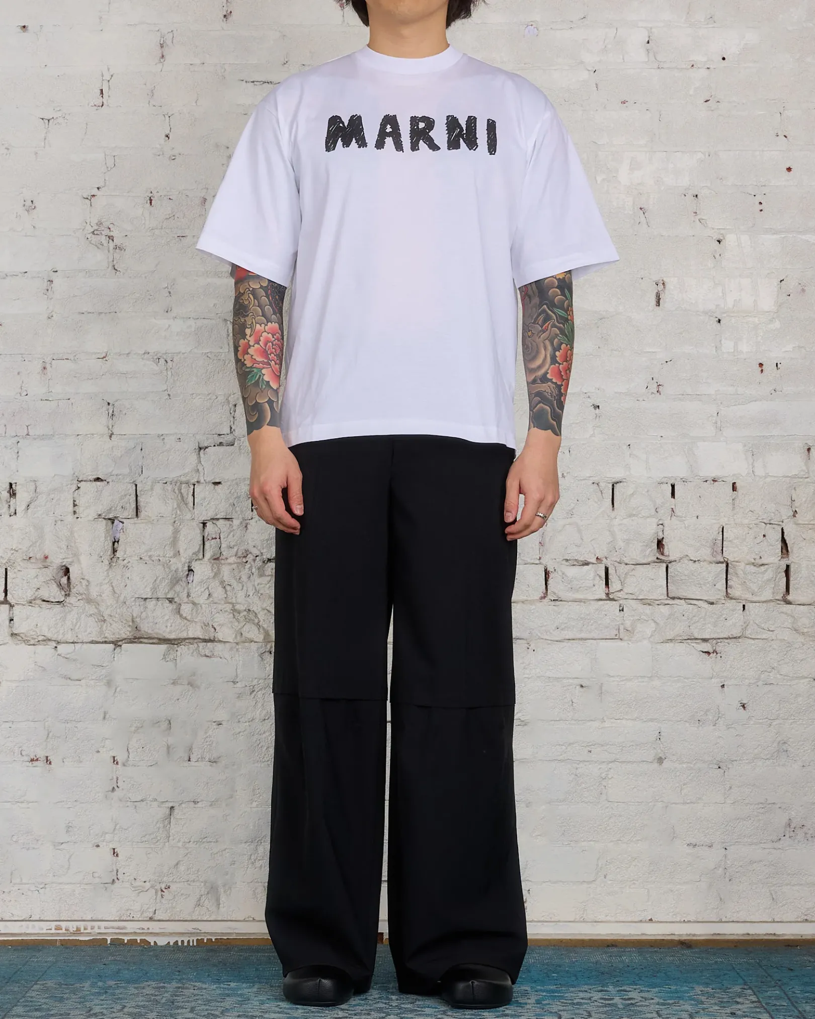 Best Marni Light Wool Blend Straight Fit Pant Black