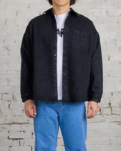 Best Marni Marble Dyed Denim Button Shirt Black