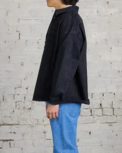 Best Marni Marble Dyed Denim Button Shirt Black