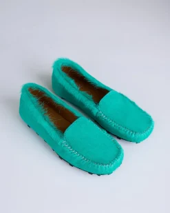 Discount Marni Runway Moccasin Sea Green