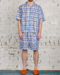 Hot Marni Saraband Habotai Short Light Blue