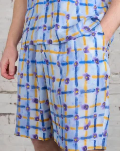 Hot Marni Saraband Habotai Short Light Blue