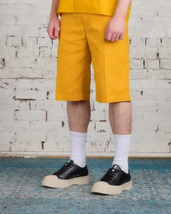New Marni Workwear Gabardine Bermuda Short Light Orange