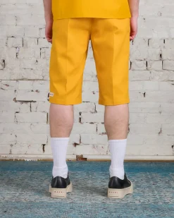 New Marni Workwear Gabardine Bermuda Short Light Orange