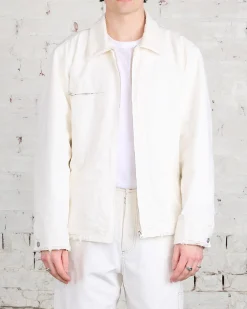 Clearance MM6 Maison Margiela Canvas Sports Jacket Off White