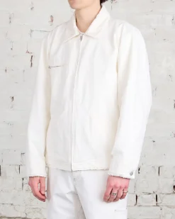 Clearance MM6 Maison Margiela Canvas Sports Jacket Off White