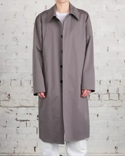 Hot MM6 Maison Margiela Cotton Twill Trench Coat Taupe