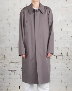 Hot MM6 Maison Margiela Cotton Twill Trench Coat Taupe