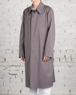 Hot MM6 Maison Margiela Cotton Twill Trench Coat Taupe