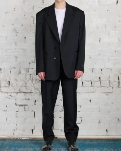 Outlet MM6 Maison Margiela Poly Wool Blazer Black
