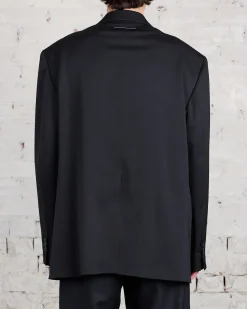 Outlet MM6 Maison Margiela Poly Wool Blazer Black