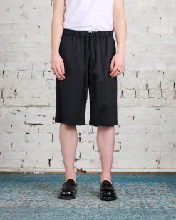 Best MM6 Maison Margiela Poly Wool Short Black