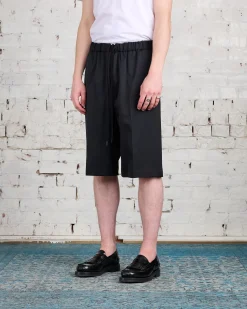 Best MM6 Maison Margiela Poly Wool Short Black