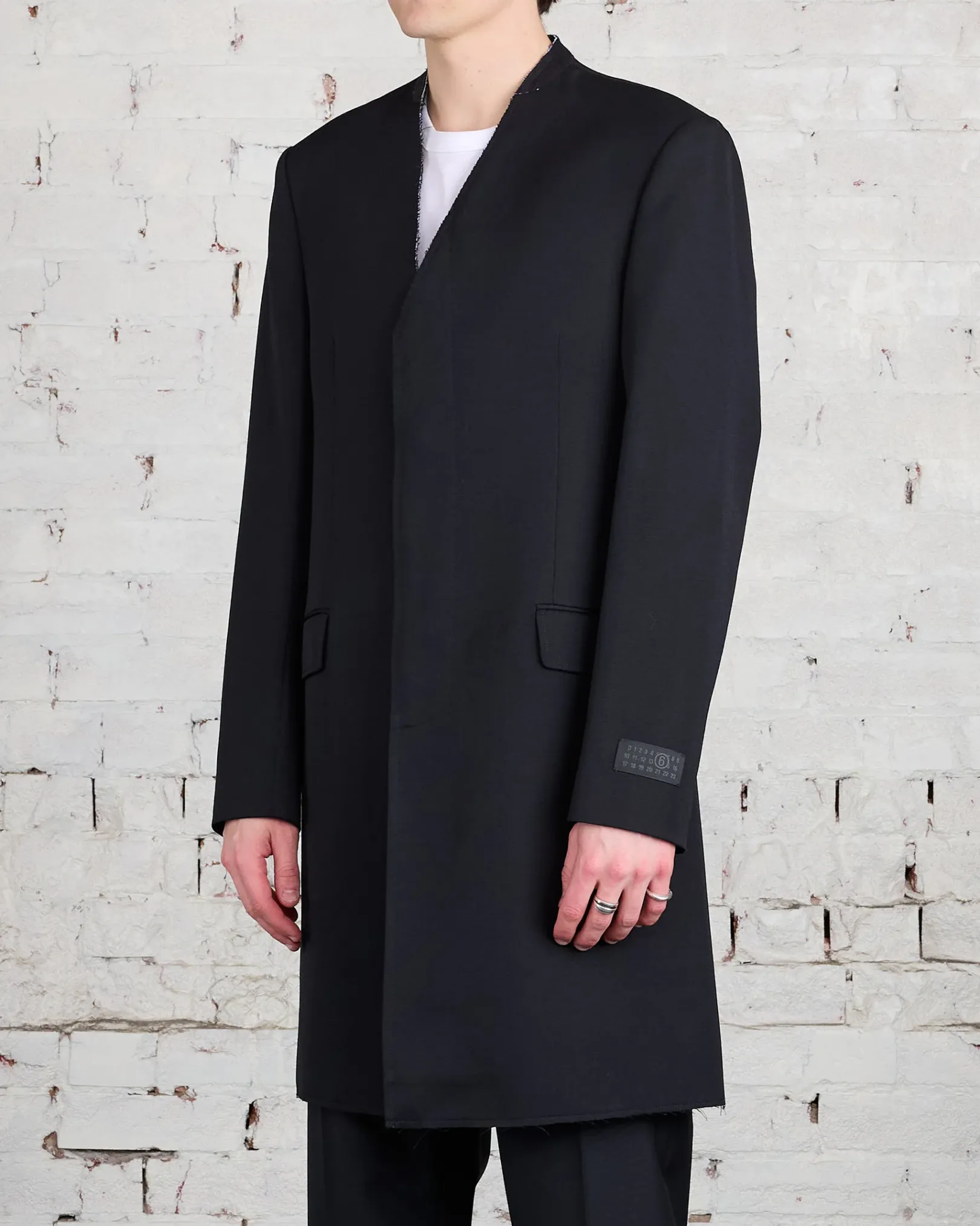 Online MM6 Maison Margiela Raw Edge Jacket Black