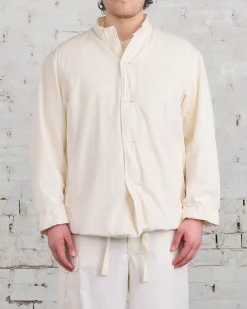 Outlet nanamica Band Collar Jacket Ecru