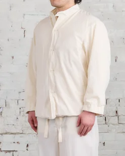 Outlet nanamica Band Collar Jacket Ecru