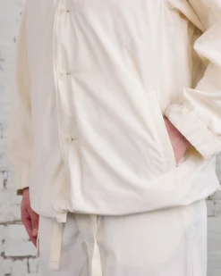 Outlet nanamica Band Collar Jacket Ecru