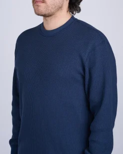 Discount nanamica Crew Neck Thermal Long Sleeve Navy