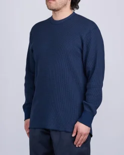 Discount nanamica Crew Neck Thermal Long Sleeve Navy